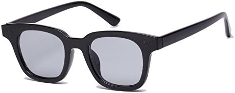 Inspired Square Sunglasses With Rivets Tinted Lens UV400