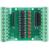 DONGKER Optocoupler Isolation Board,DC 3.3V 5V PNP NPN 8-Channel Signal Converter Opto Voltage Isolation Module