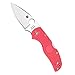 Spyderco Native 5 Lightweight Folding Knife - Pink FRN Handle with PlainEdge, Full-Flat Grind, CPM S30V Steel Blade and Back Lock - C41PPN5