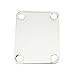 Greenten Chrome 4 Bolt Neck Plate Plain with Screws for FD Strat Tele Basses Replacement