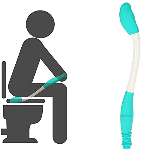 Toilet Aid Easy Wipe, Long Range Comfort Wipe Handle Range Comfort Bottom Wiper Holder Toilet Paper Tissue Grip Wiping Helper