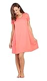 Savi Mom Nursing Nightgown with Nursing Openings Large Coral