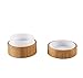 2Pcs 10g Round Bamboo Jars Empty Cosmetic Jar Pot Bottles Containers Case Small Jar with Screw Lid for Makeup Face Cream Lotion Storage