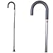 Carex Cane for Men - Men's Round Handle Silver Cane - Adjustable Walking Cane for Men