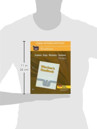 Language and Sentence Skills Practice Answer Key: Warriner's Handbook, 1st Course (Holt Traditions W - //coolthings.us
