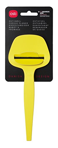 Osti 01 (Yellow) Cheese Plane â€“ Handheld Durable Wireless Cheese Slicer for Perfect Slices of Hard, semi-Hard and semi-Soft Block Cheese â€“ Dishwasher Safe â€“ Danish Design Cheese Cutter