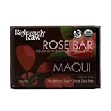 Gourmet Organic Raw Chocolate Bars - ROSE (MAQUI BERRY) CHOCOLATE COVERED TRUFFLE - 55% RAW DARK CHOCOLATE (01/2.3 oz Bar)