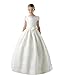 Graceprom Scoop Short Sleeves Bow First Communion Dresses