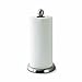 Umbra Tug Modern Stand Up Paper Towel Holder - Easy One-Handed Tear Kitchen Paper Towel Dispenser with Weighted Base for Standard Paper Towel Rolls, Nickel primary