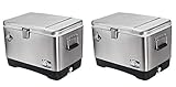Igloo Stainless Steel Cooler (51L) # 44669, 54 Quart, Clear