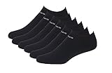 Adidas Women's Superlite No Show Socks (Pack of 6) (5-10, Solid Black)