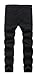 GUNLIRE Boy's Jeans Slim Straight Fit Elastic Waist Stretch Fashion Ripped Pants(5 6 7 8 10 12 14 16)