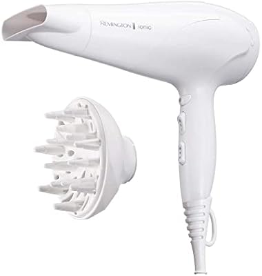 Haartrockner Ionen [leicht, Diffusor & Stylingdüse] weiß (2200W, Keramik-Ionen: schonendes Styling & gleichmäßige Wärmeverteilung, 3 Heiz- & 2 separate Gebläsestufen + Abkühlstufe) D3199
