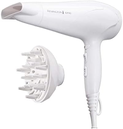 Haartrockner Ionen [leicht, Diffusor & Stylingdüse] weiß (2200W, Keramik-Ionen: schonendes Styling & gleichmäßige Wärmeverteilung, 3 Heiz- & 2 separate Gebläsestufen + Abkühlstufe) D3199