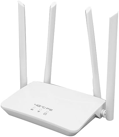 jerss 4G LTE WiFi Router, 4G LTE Modem Router with SIM Card Slot, 4 ...