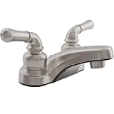 Dura Faucet DF-PL700C-SN RV Bathroom Faucet with Classical Handles (Brushed Satin Nickel)