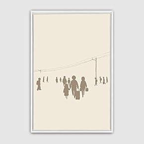 Framed Canvas Wall Art Minimalistic Painting Canvas Prints Home Artwork Decoration for Living Room,Bedroom - 16x24 inches