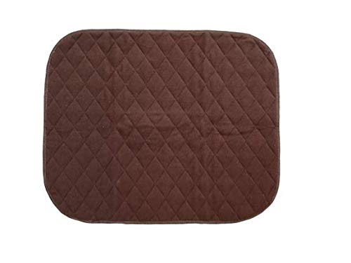 Washable Chair Pads - Absorbent Incontinence Pads - Pack of 2 - Bayliss Mobility (Brown)