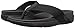 FitFlop Men's Surfer Flip Flop, Black, 9 M US