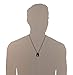 HZMAN Black Stainless Steel Medical Alert Dog Tag Pendant Necklace (Black)