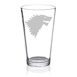 Game of Thrones - House Stark - Etched Pint Glass