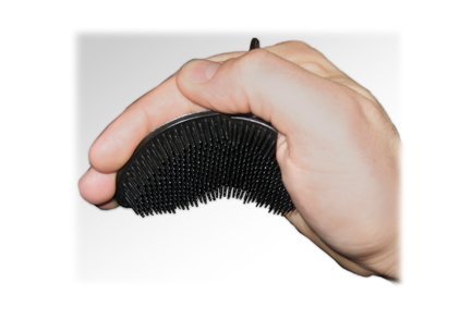 American Palm Pocket Shampoo Brush Color: Black by Cache