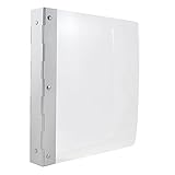 Clear Acrylic 3 Ring 1 inch Binders with Aluminum Spine - Binder sold individually