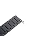 22mm Stainless Steel Butterfly Buckle Watch Band For Pebble Time, Pebble Time Steel 2015 (YESOO Retail Packaging - 180 Days Warranty) (Black)