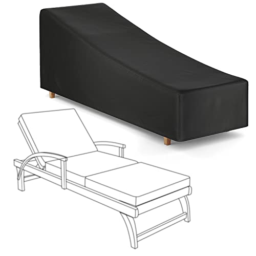 Fellie Cover 82inch Patio Chaise Lounge Covers, Durable Outdoor Chaise