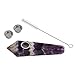 Amethyst Crystal TubeNatural Dream Amethyst Crystal Tube with 3pcs Screen Filters and 1 Brush