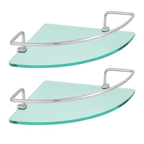 Kit 02 Porta Shampoo Suporte De Banheiro Shampoo Canto Vidro 6mm