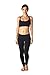 Womens Cotton Spandex Leggings by In Touch in Black, Large