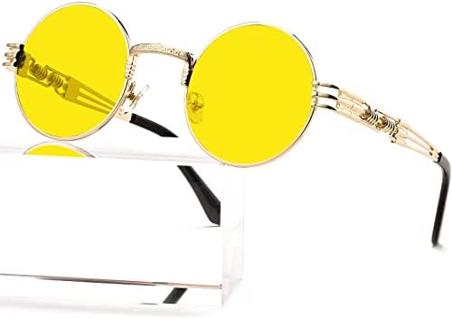 Amazon.com: PASTL Flip Up Sunglasses Clear Lens Glasses Round