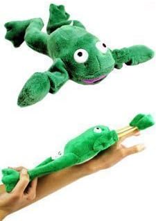 Flingshot Frog Flies With A Crooooaaaak! Just Pull Him Back And Let Him Fly! Flingshot Flying Frog Ages 4 & Up - Slingshot Flying Frog