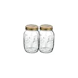 Bormioli Rocco Quattro Stagioni 17 Ounce Canning Jar, Set OF 2