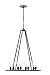 Globe Electric 65038 8-Light Twine Wrapped Vintage Chandelier, Bronze Color, Oil Rubbed Finish