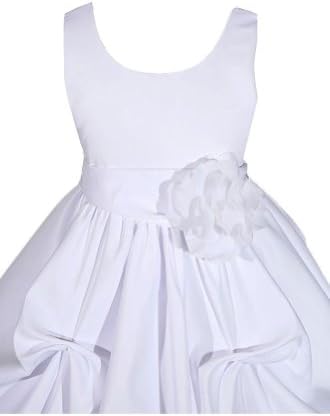AMJ Dresses Inc Big Girls' Satin Flower Girl Communion Dress