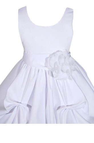 AMJ Dresses Inc Big Girls' Satin Flower Girl Communion Dress