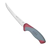 Clauss Titanium Bonded NSF Approved Curved Boning Knife with Santoku Blade and Anti-microbial Protection, 6