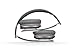 Grey Replacement Earpad cushions For Monster Beats By Dr. Dre Solo & Solo HD Headphone With IT IS Logo Headphone Cable Cord Clip
