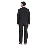 YOU LOOK UGLY TODAY Men's Black Solid Color Bachelor Party Suit X-Large
