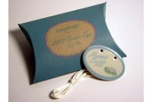 2003 Longaberger Easter Egg Basket Pastel Tie on