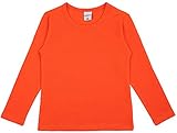 Lovetti Girls' Basic Long Sleeve Round Neck T-Shirt