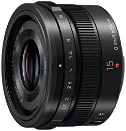 Panasonic H X015e K Leica Dg Summilux 15mm F1 7 Asph Lens Black Camera Photo Amazon Com