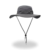 Duakrs Unisex Wide Brim Sun Hat,Outdoor UPF 50+ Waterproof Fishing Hat Boonie Hat Summer UV Protection Sun Caps