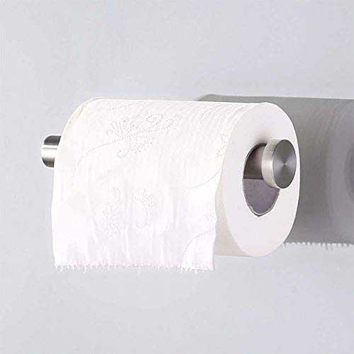 Lyyes Bathroom Tissue Holder, Toilet Paper Holder Self Adhesive No Drilling Brushed Stainless Steel Paper Roll Holder Wall Mount Bathroom Accessories Towel Holder