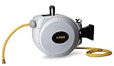 Power Retractable Hose Reel 5/8" x 50 + 6 ft, Super Heavy Duty, 500 PSI Burst Strength, 3 Layer Hybrid Hose (Standard)