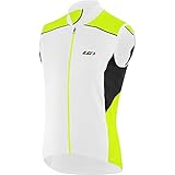 Louis Garneau Mistral Vent Jersey - Sleeveless White/Bright Yellow, XL - Men's