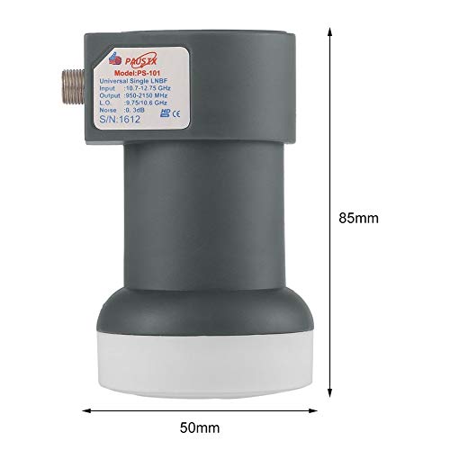 Satellite Receiver, Universal Ku-Band Single LNBF 9.75/10.6KU Dual Output Full HD Digital KU LNB Satellite Receiver High Band Low Band