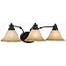 Hardware House Bristol Series 3 Light Oil Rubbed Bronze 24-1/2 Inch by 7-1/2 Inch Bath/Wall Lighting Fixture : 16-7307